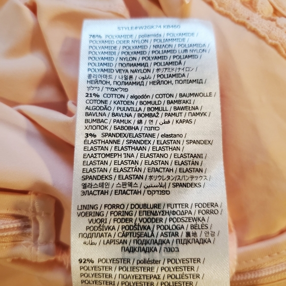 GUESS | Maxi Light  Salmon Backless Side Slit Macramè Janet Dress (Size L) - Picture 13 of 16